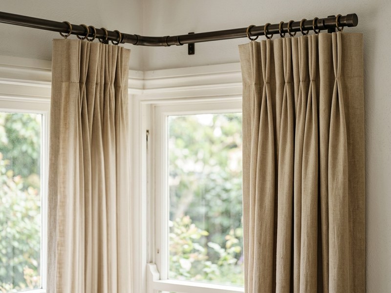 Double French Pinch Pleat Curtain